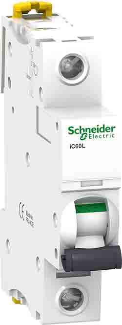 Schneider Electric Acti 9 A9F9 MCB, 1P, 2A Curve K, 230V AC, 60V DC, 25 kA, 15 kA Breaking Capacity