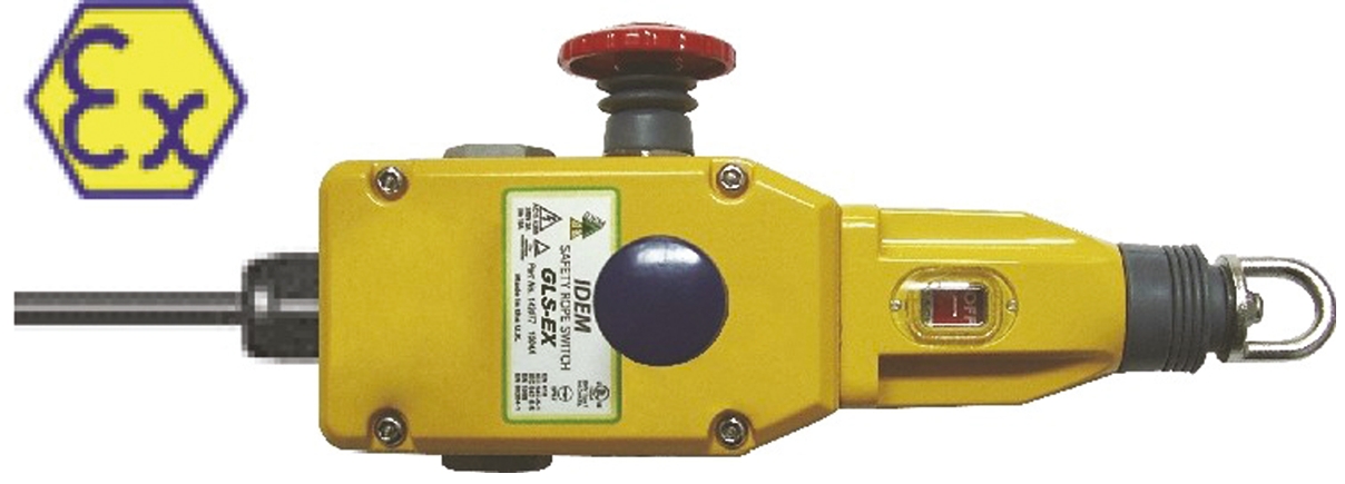 IDEM GLS-Ex Rope Pull Switch, 80m, NO/NC, Straight