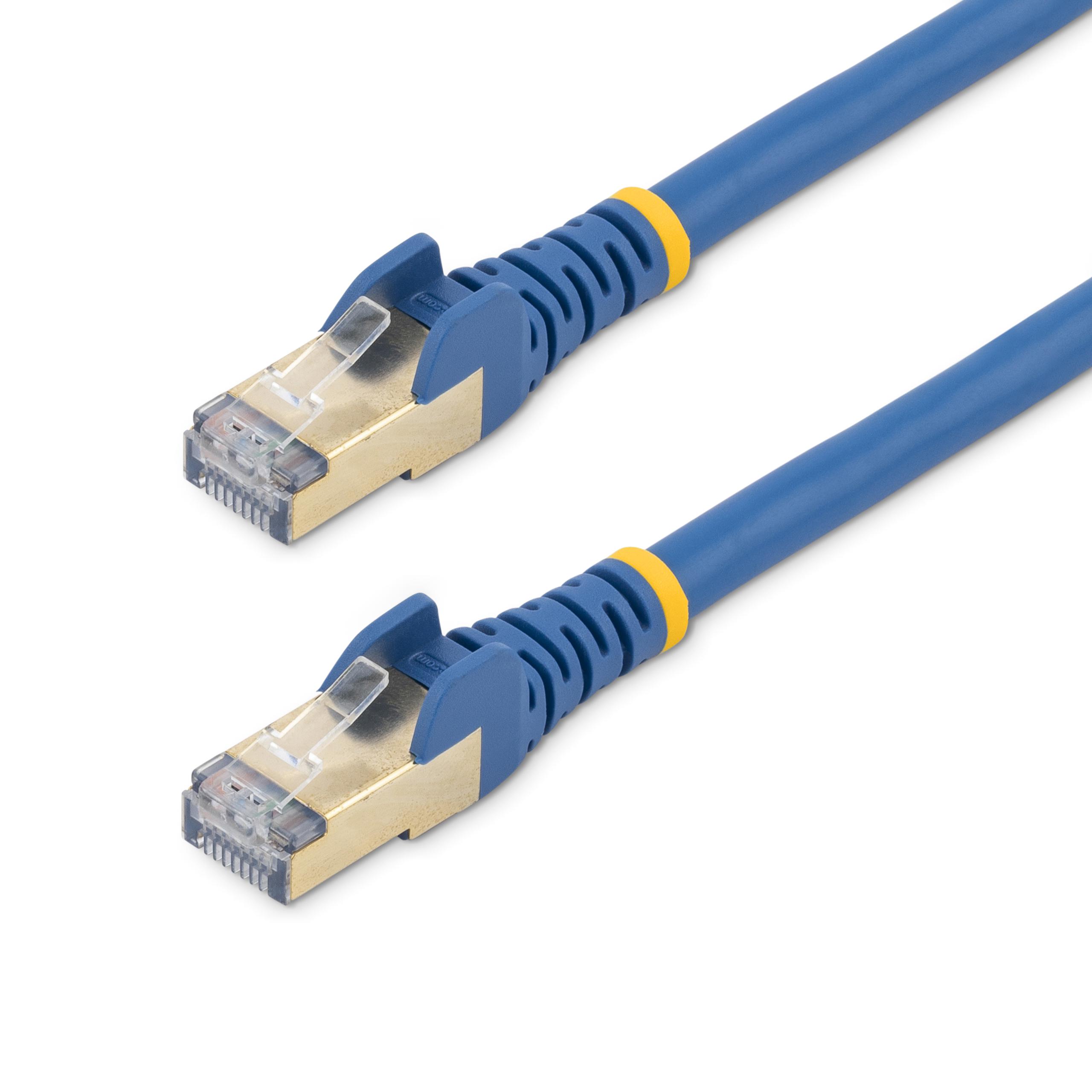 StarTech.com, 7.5m Cat6a, Blue RJ45 to Male RJ45 Male, STP Shielded, Terminated
