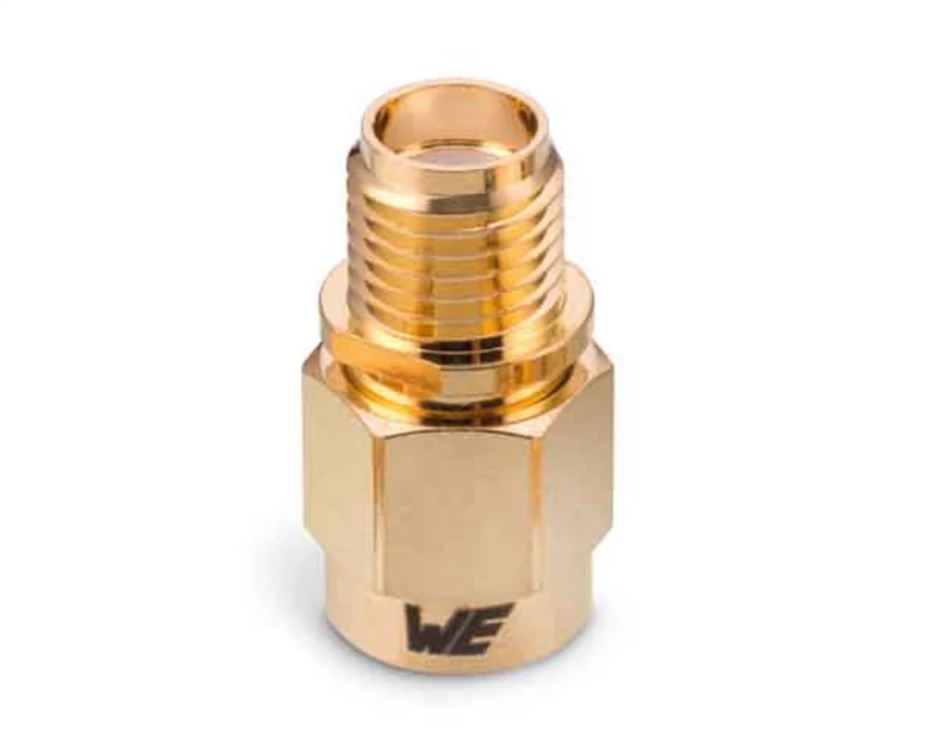 Wurth Elektronik Straight 50Ω Coaxial Adapter SMA Plug to SMA Socket 18GHz
