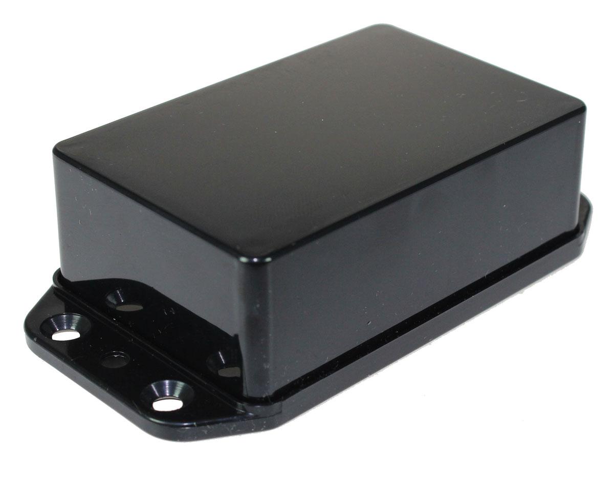 CAMDENBOSS Series 2000 Series Black ABS Enclosure, IP65, Flanged, Black Lid, 95 x 50 x 27mm