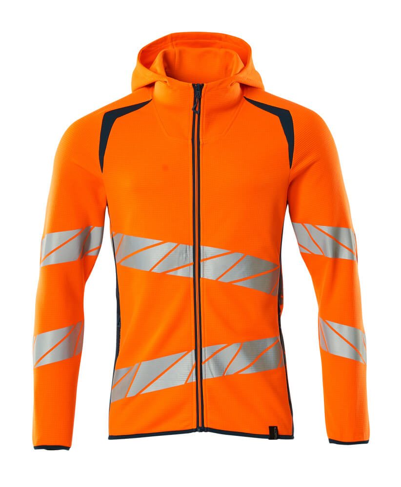 Mascot Workwear Orange Unisex Hi Vis Hoodie, 3XL
