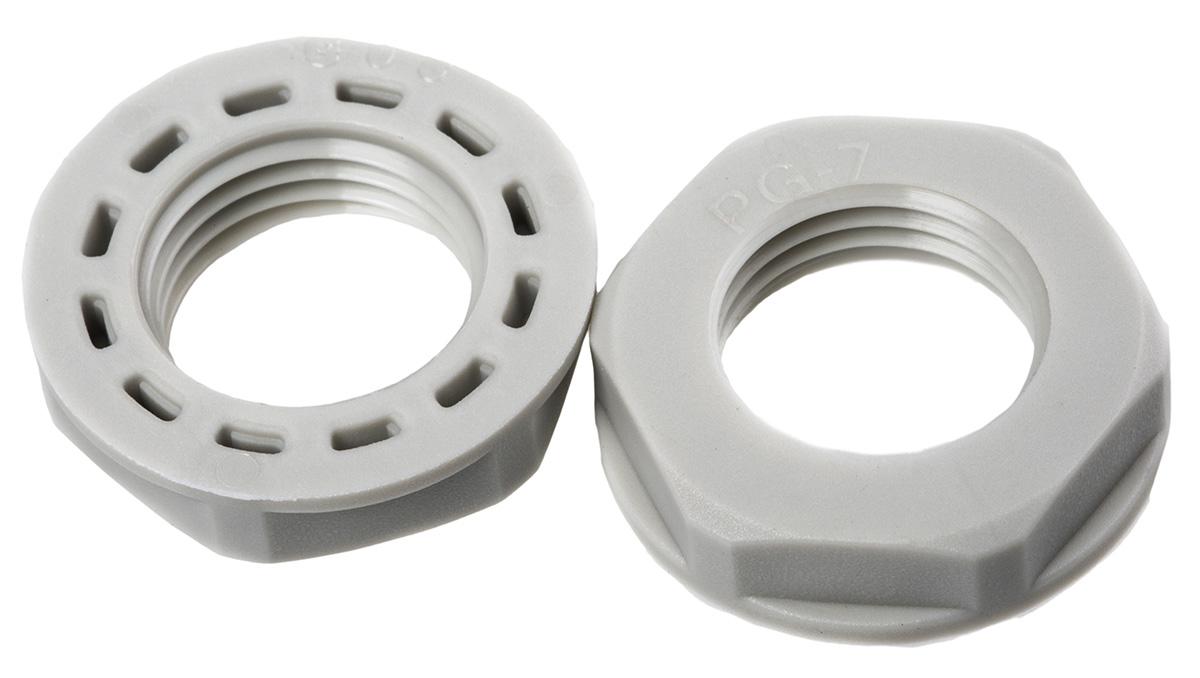Legrand Grey Fibreglass PA Cable Gland Locknut, PG7 Thread, IP55
