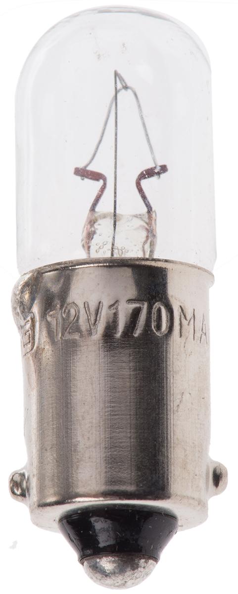 RS PRO BA9s Indicator Light, Clear, 12 V, 170 mA, 3000h