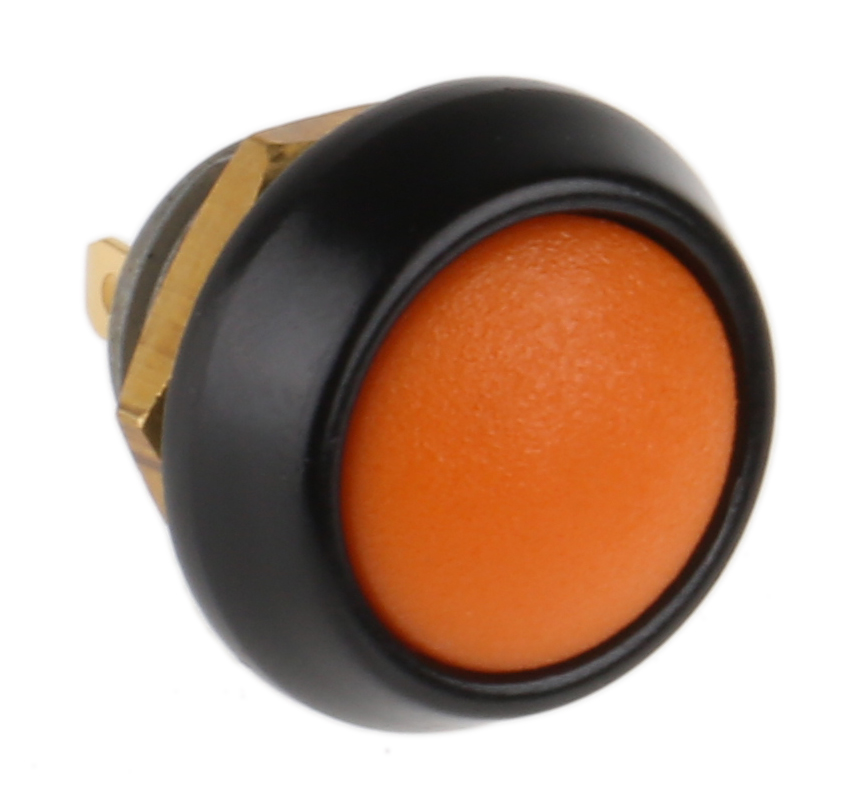 ITW Switches 59 Series Miniature Push Button Switch, Momentary, Panel Mount, 13.65mm Cutout, SPST, Clear LED, 125V ac,