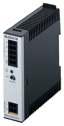Block PM Switched Mode DIN Rail Power Supply, 85 → 264 V ac / 120 → 373V dc ac, dc Input, 24V dc dc