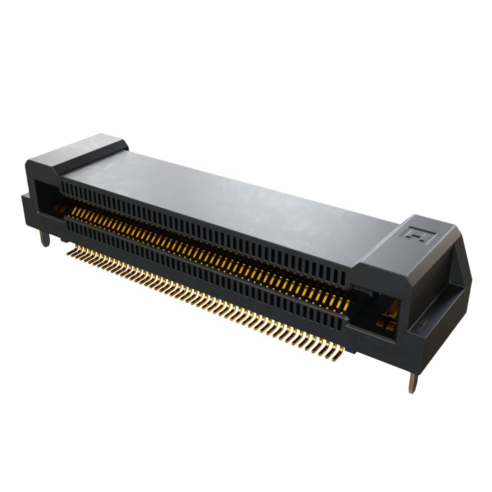 HARWIN FLECTO Series Horizontal Surface PCB Header, 100 Contact(s), 0.5 mm Pitch, 2 Row, Shrouded