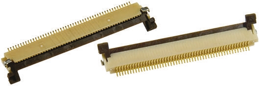 Hirose, FH12 0.5mm Pitch 50 Way Right Angle Female FPC Connector, ZIF Top Contact