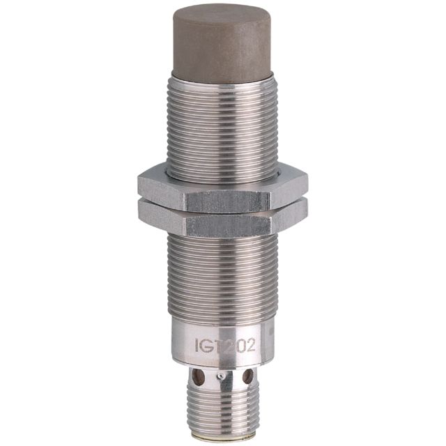 ifm electronic Inductive Threaded Barrel Proximity Sensor, M18, 12 mm Detection, PNP NO, 10 → 36 V dc