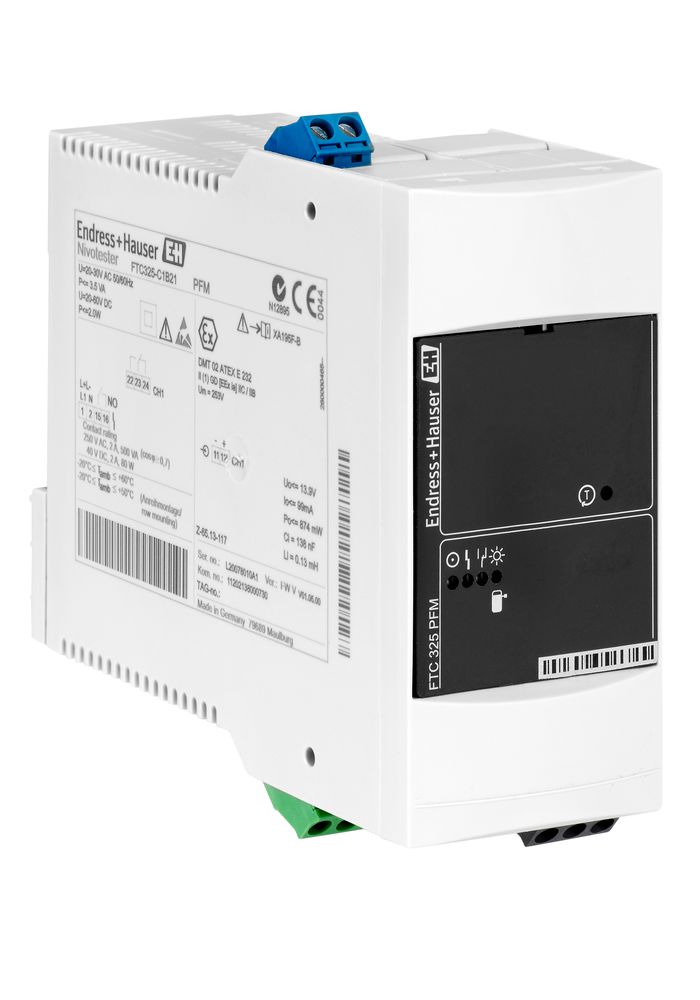 Endress+Hauser Nivotester FTC325 Series Capacitance Point Level Switch Level Sensor, DIN Rail, Polycarbonate,