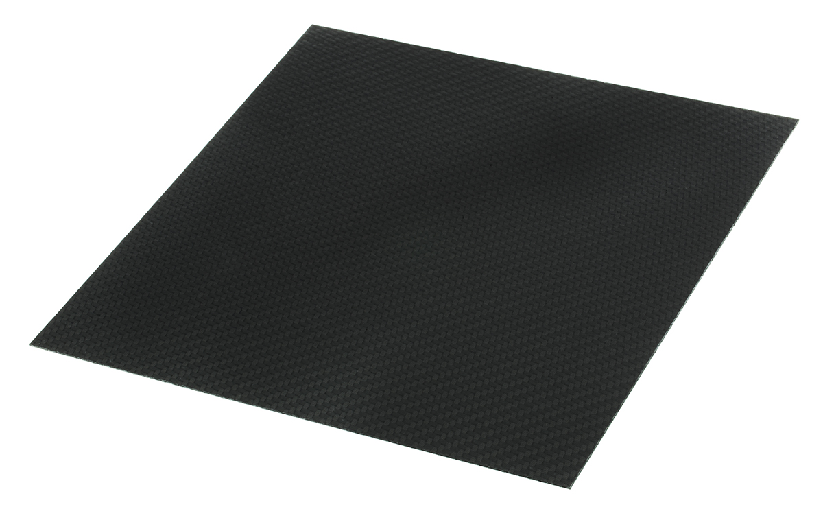 Carbon Fibre Sheet, 300mm x 300mm x 1.3mm