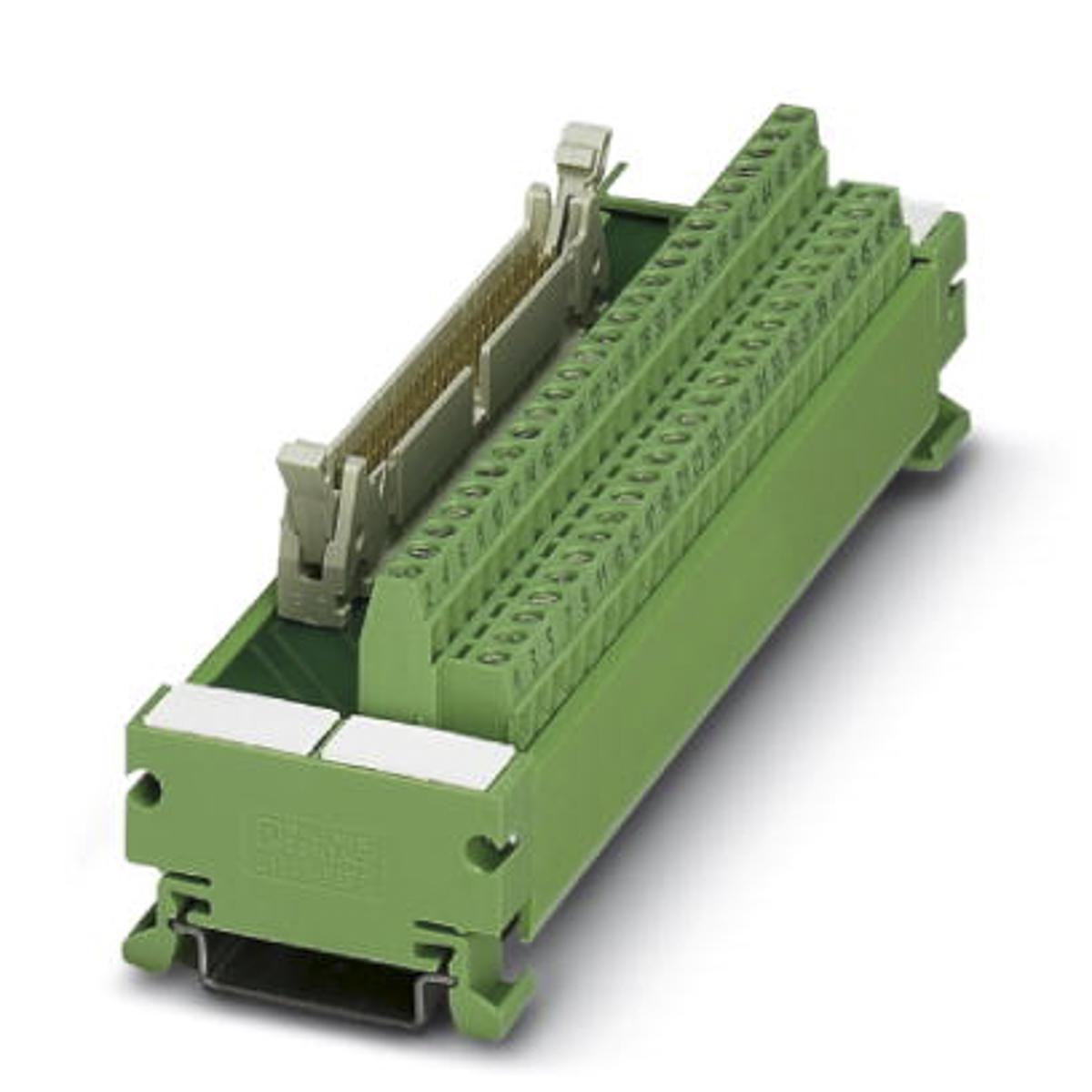 Phoenix Contact 40-Contact Male Interface Module, Flat Ribbon Cable Connector, DIN Rail Mount, 1A