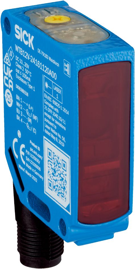 SICK Background Suppression Photoelectric Sensor, Rectangular Sensor, 35 m Detection Range IO-LINK
