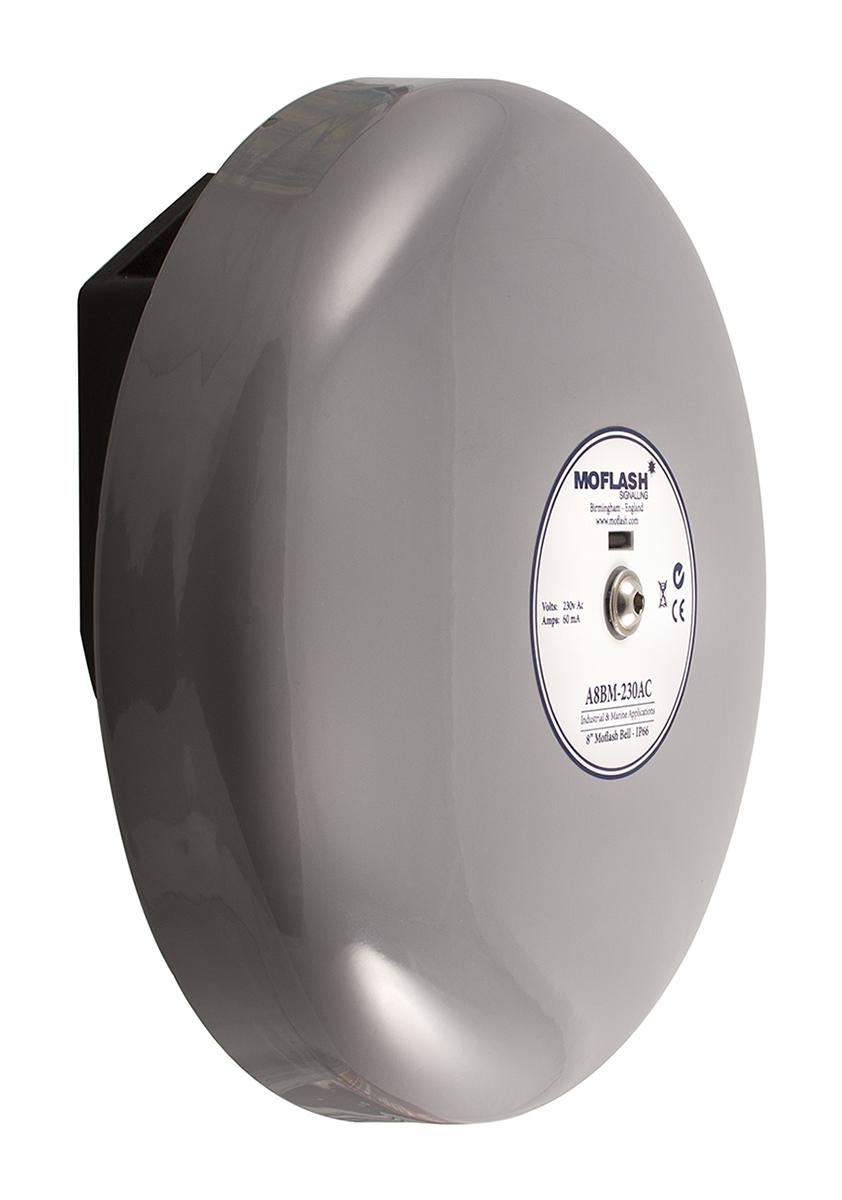 Moflash A8BM Series Surface Mount Siren, 24 V dc, 108dB at 1 m, IP66, DC, Single-Tone