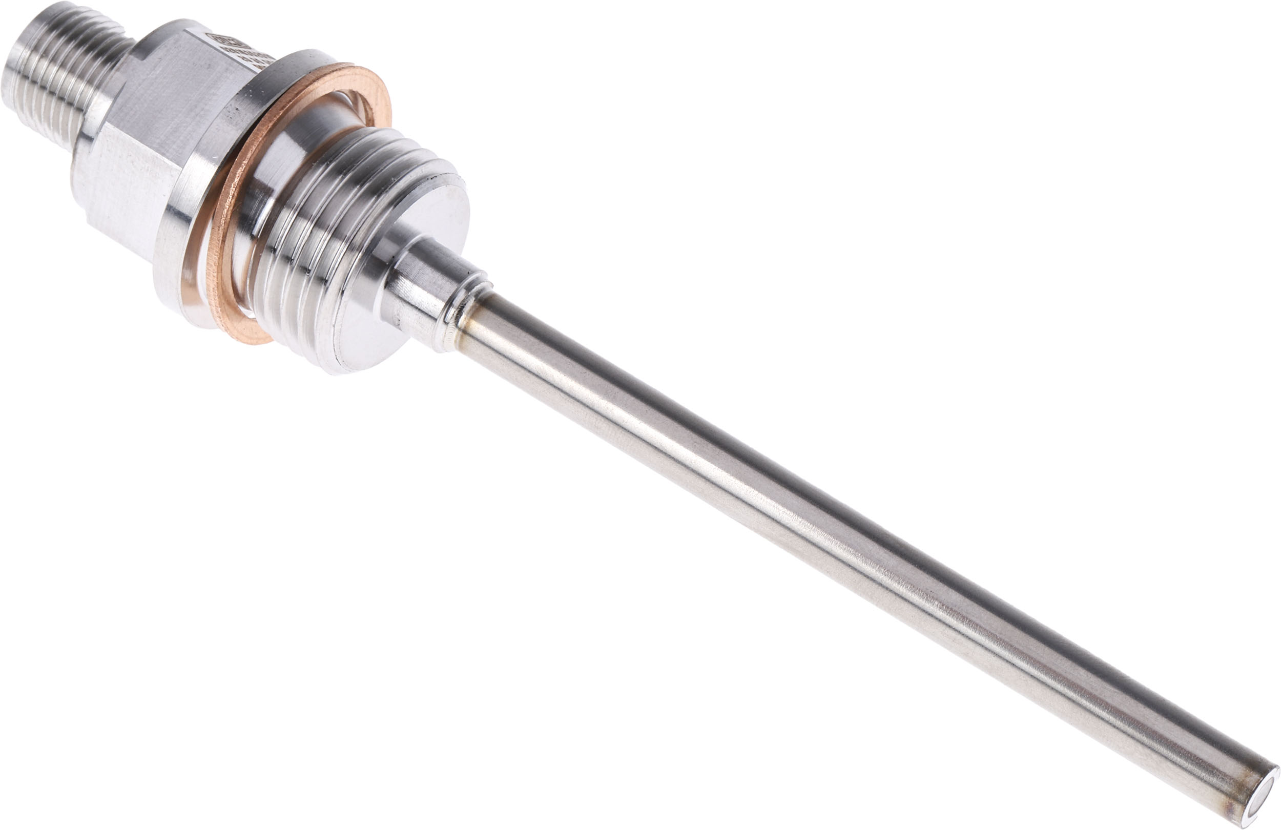 Jumo PT100 Temperature Sensor, 6mm Dia, 100mm Long, +200°C Max