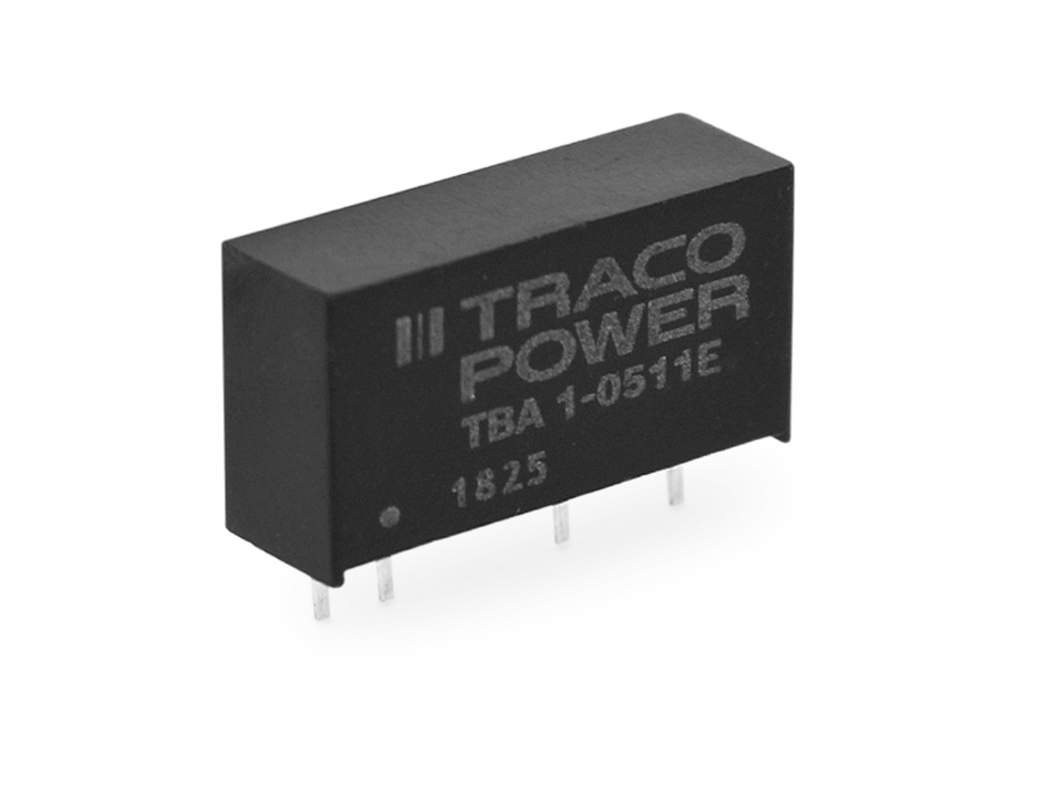 TRACOPOWER TBA 1E DC-DC Converter, 5V dc/ 200mA Output, 21.6 → 26.4 V dc Input, 1W, Through Hole, +85°C Max Temp