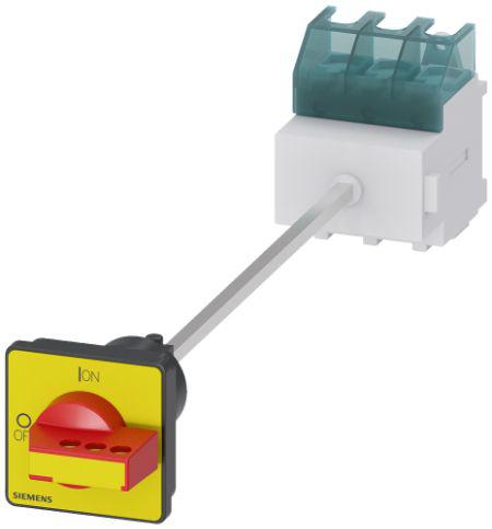 Siemens 3P Pole Panel Mount Non-Fused Switch Disconnector - 63A Maximum Current, 22kW Power Rating, IP65