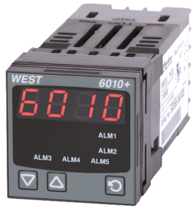 West Instruments 6010 LED Process Indicator for RTD, Thermocouples, 45mm x 45mm