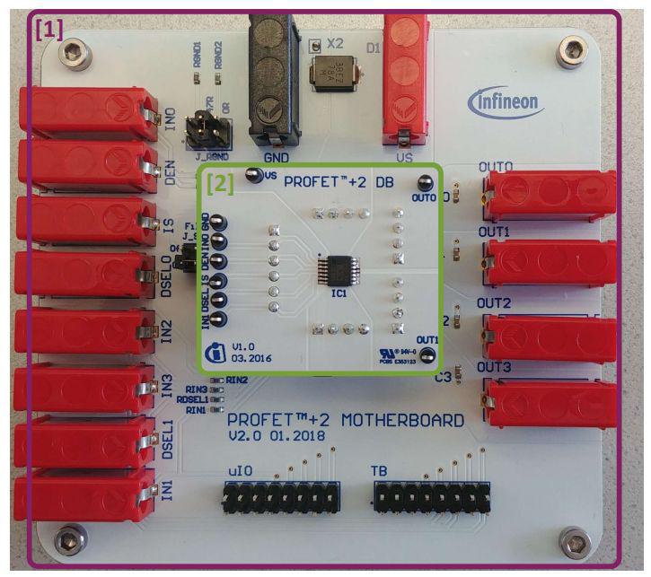 Infineon PROFET ONE4ALL MB V1 Power Management for PROFET +2 12V and PROFET Load Guard 12V for Power Distribution, ADAS