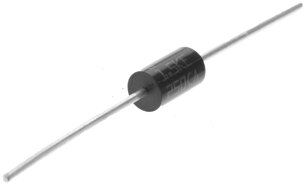 STMicroelectronics 1.5KE250CA, Bi-Directional TVS Diode, 1500W, 2-Pin DO-201
