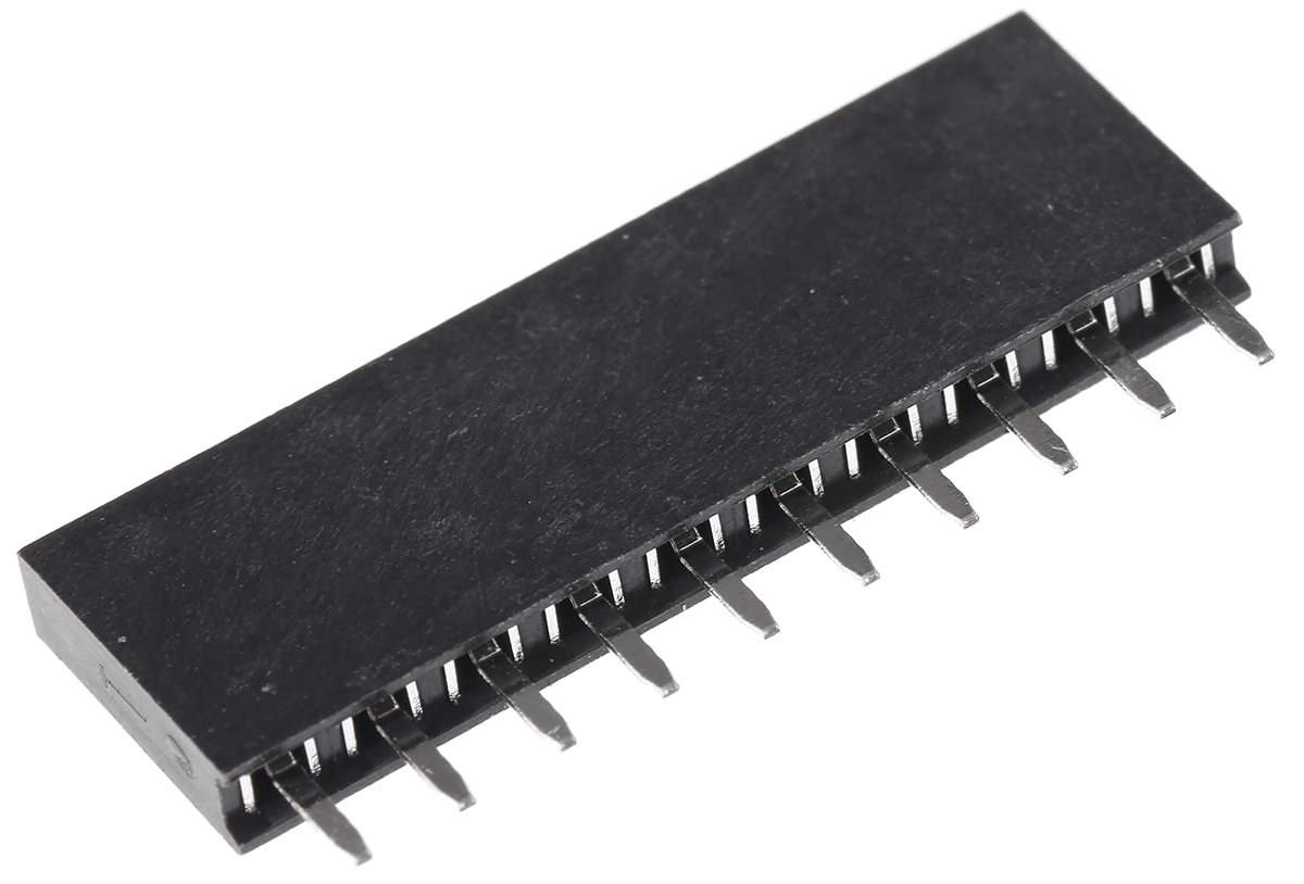 HARWIN Straight Through Hole Mount PCB Socket, 10-Contact, 1-Row, 2.54mm Pitch, Solder Termination