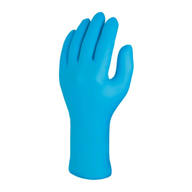 Skytec TX428 Blue Powder-Free Nitrile Disposable Gloves, Size S, 100 per Pack