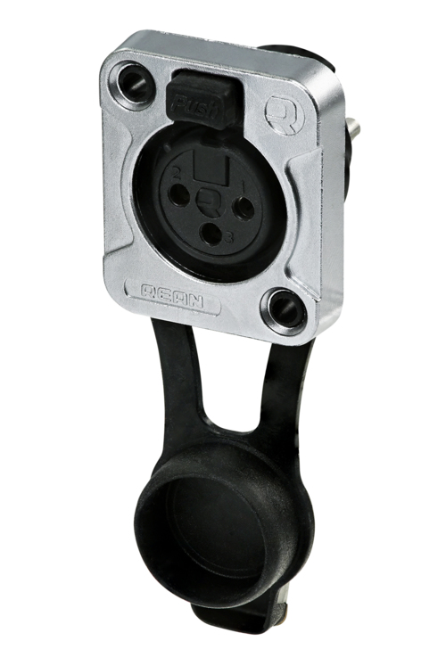 Re-An Products Socket Mount XLR Connector, Female, IP65, 3 Way