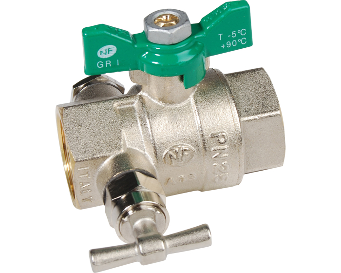 Sferaco Nickel Plated Brass Ball Valve, Ball Valve, Threaded, BSP 3/4in, 40bar Operating Pressure