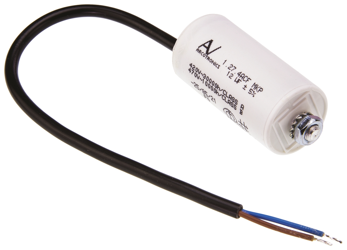 KEMET C27 Metallised Polypropylene Film Capacitor, 470V ac, ±5%, 12μF, Chassis Mount
