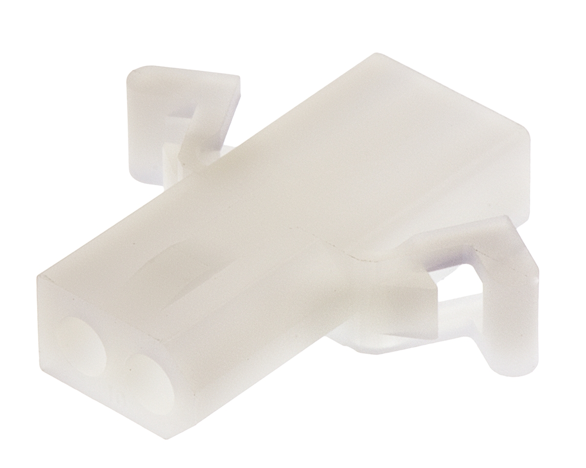 Molex, STANDARD .062" Female Connector Housing, 3.68mm Pitch, 2 Way, 1 Row
