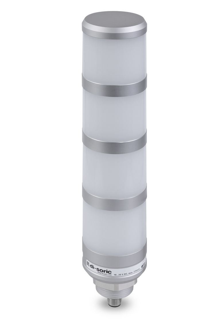 Di-Soric SBT-F-BGYR Series Red/Yellow/Green/Blue Signal Tower, 4 Lights, 24 V, M30