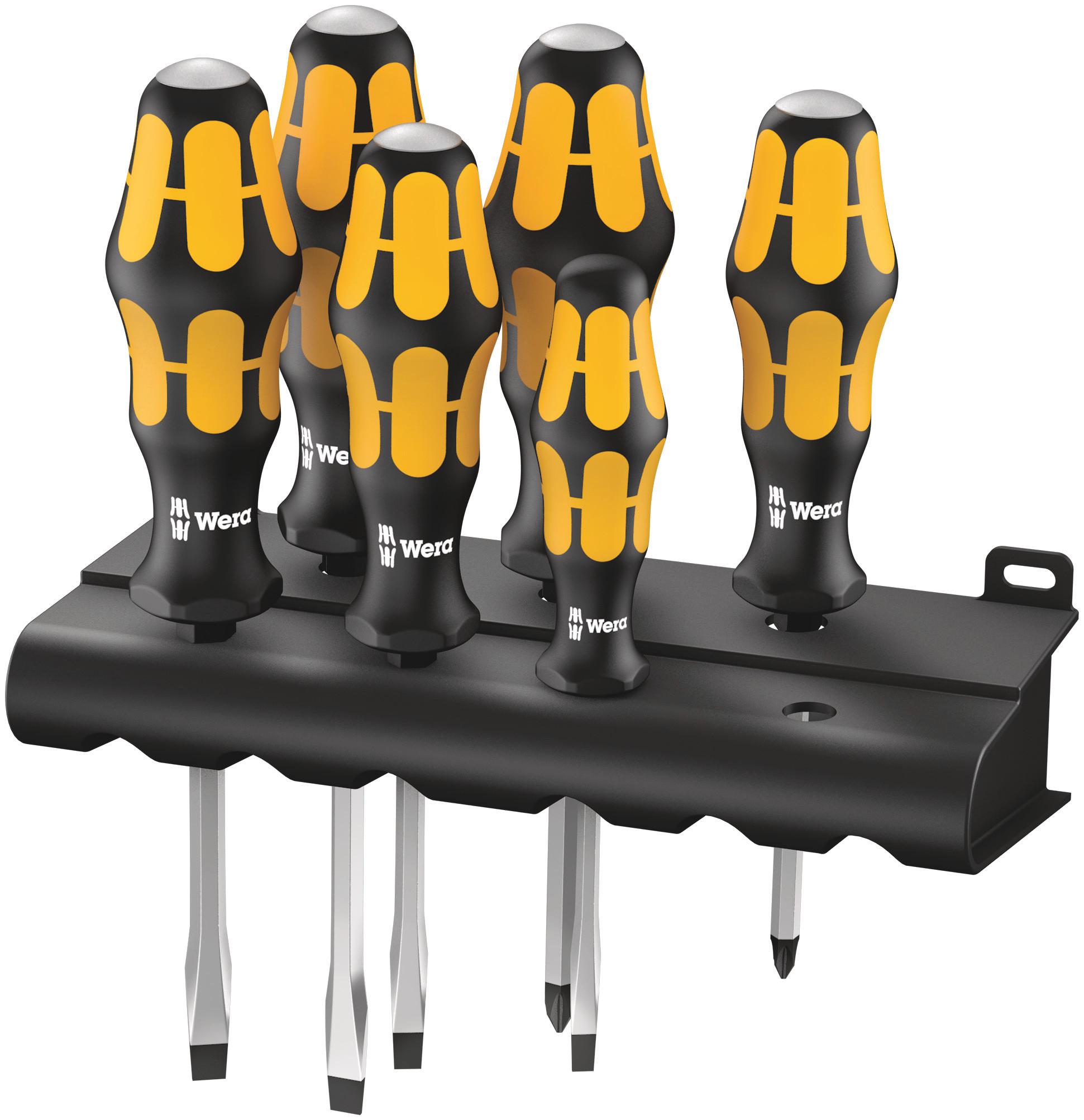 Wera Pozidriv; Slotted Screwdriver Set, 6-Piece