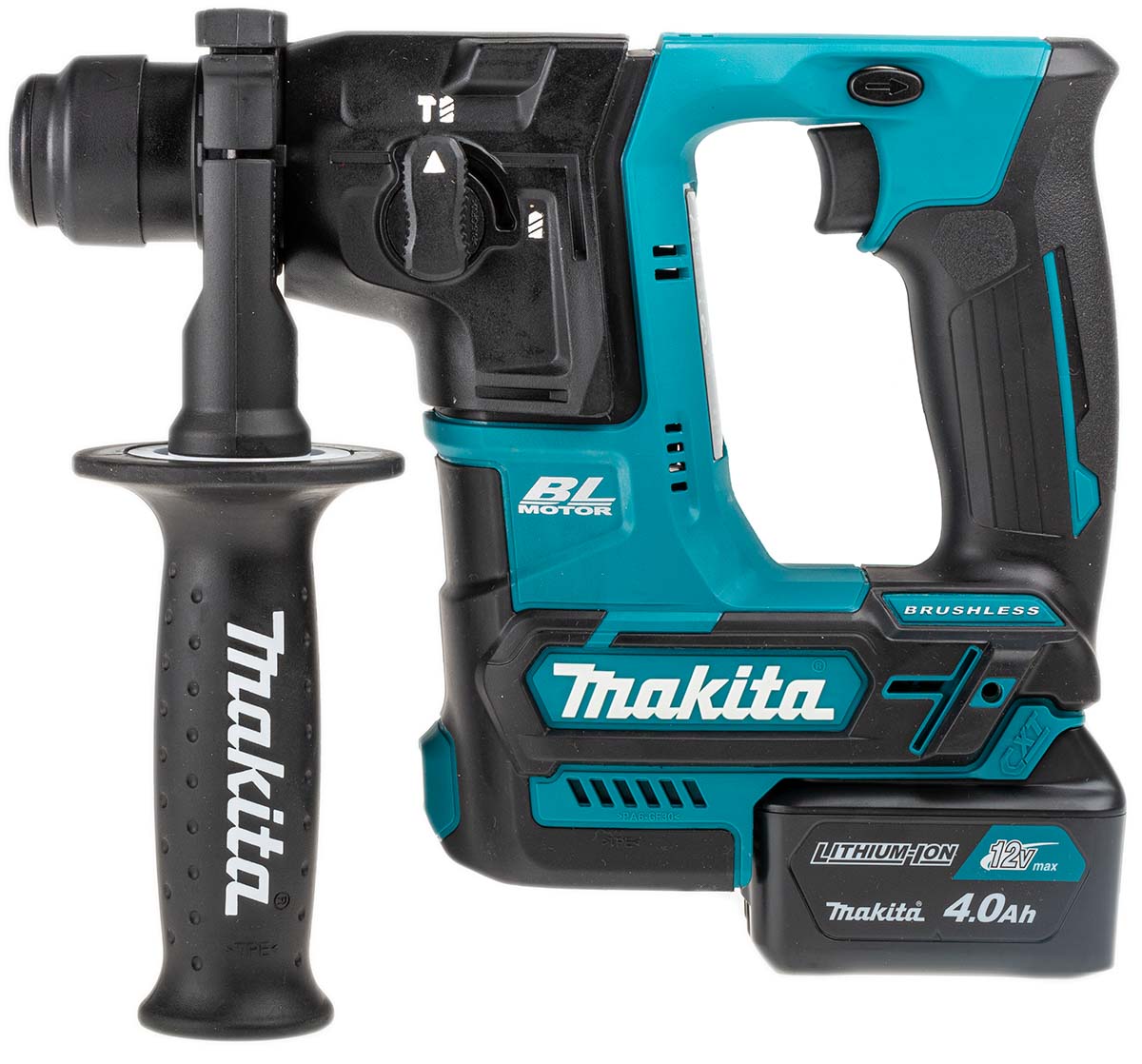 Makita HR166D SDS Plus 12V Cordless Hammer Drill Li-Ion, Type G - British 3-Pin