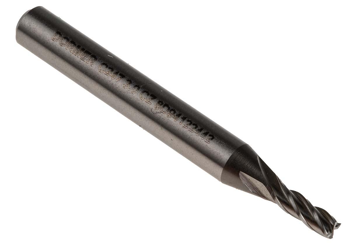 Dormer End Mill, 3mm Cutter, HSCo, 6 mm Shank, 8mm Cut Length