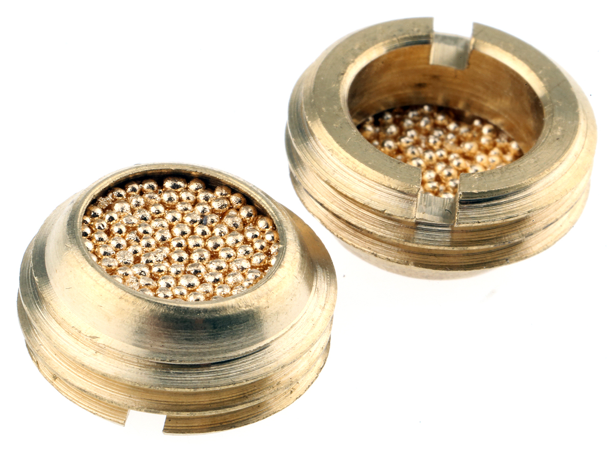 Legris 0677 Brass 12bar Pneumatic Silencer, Threaded, G 1/4 Male