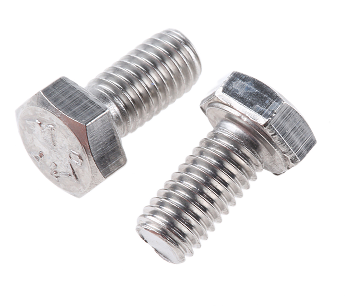 RS PRO Plain Stainless Steel, Hex Bolt, M5 x 10mm
