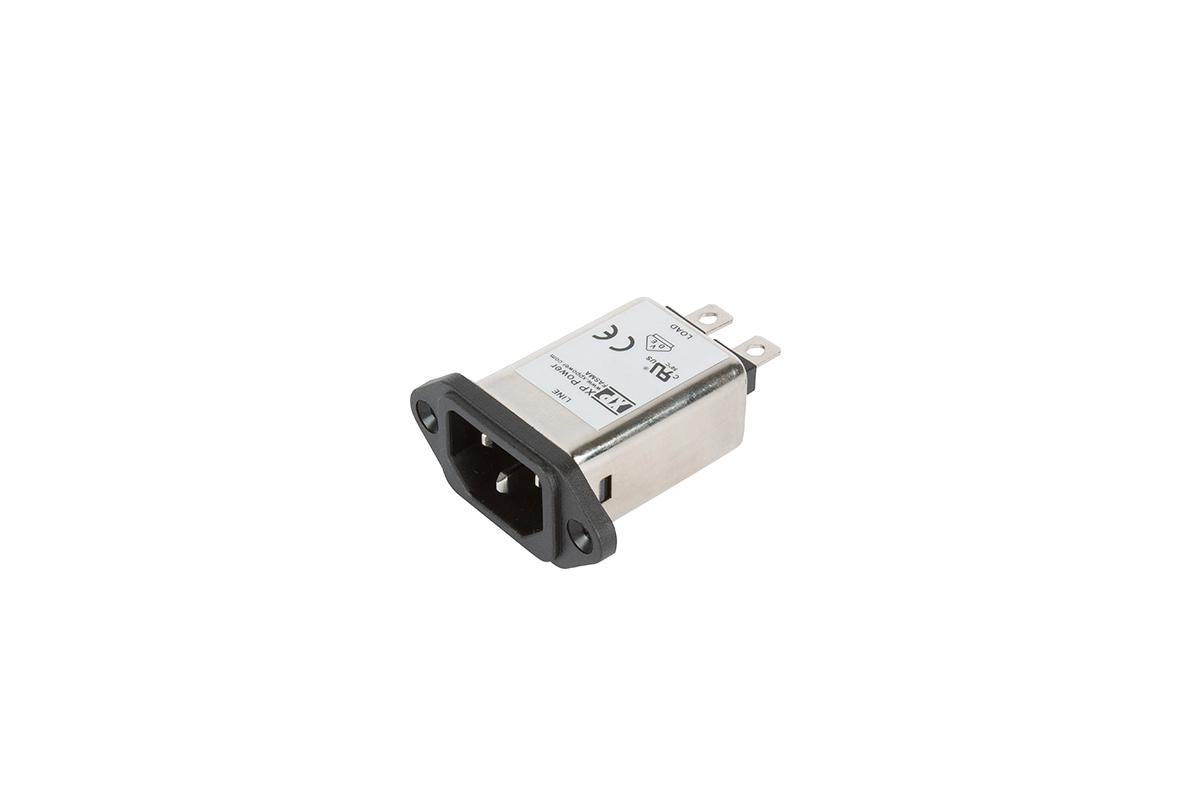 XP Power 3A, 264 V ac Male Screw IEC Inlet Filter FASMA03SFR, Faston 1 Fuse