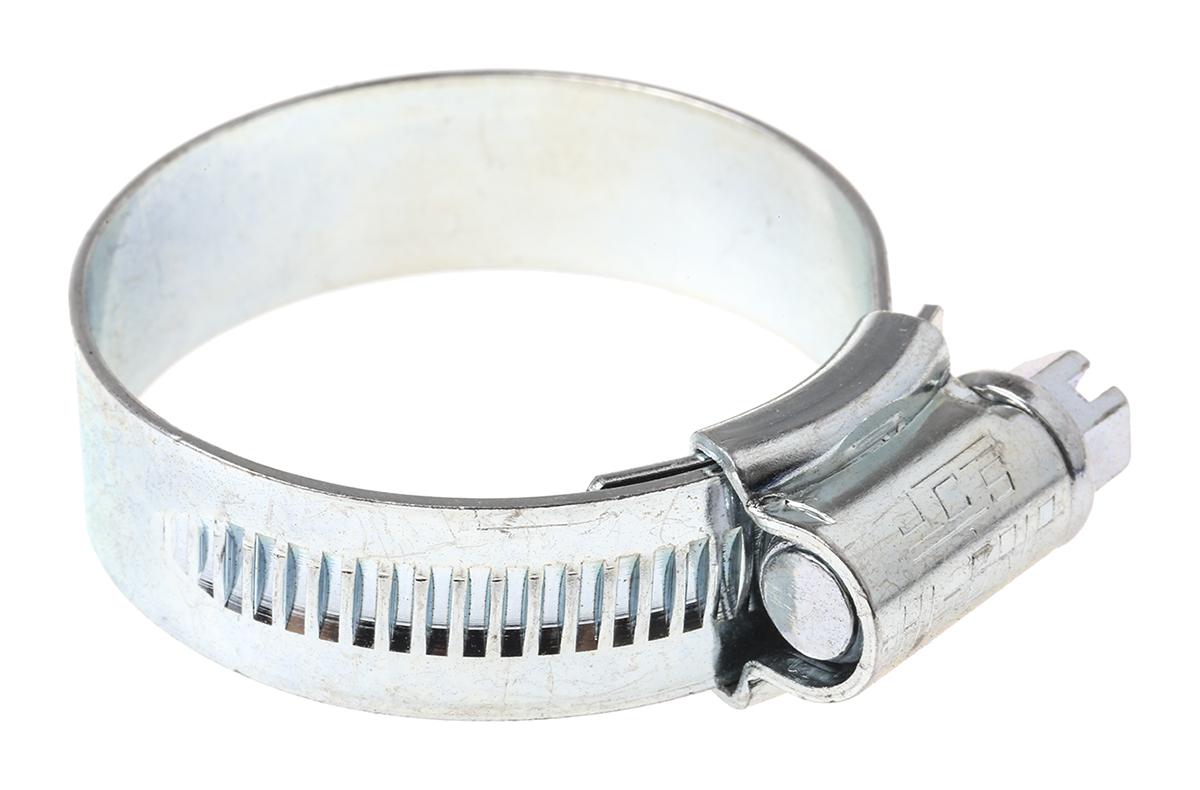 HI-GRIP Steel Slotted Hex Worm Drive, 13mm Band Width, 30 → 40mm ID