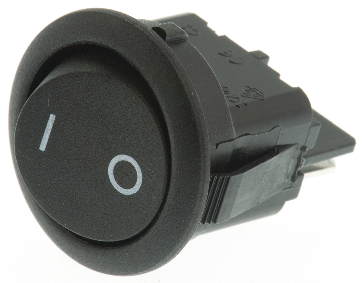 ZF SPST, On-Off Rocker Switch Panel Mount