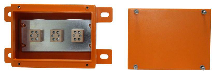 RS PRO Orange Steel Junction Box, IP65, 200 x 150 x 100mm