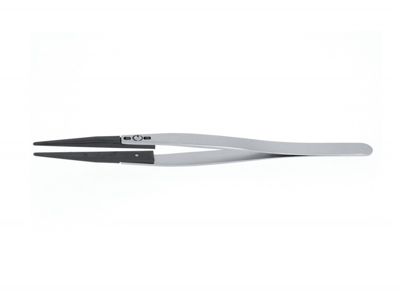 ideal-tek 130 mm, Stainless Steel, Flat, Straight, Tweezer