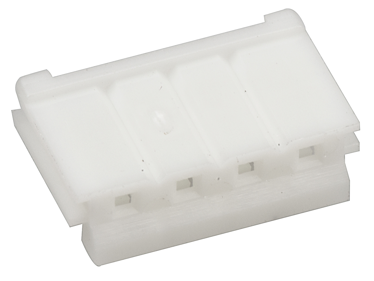 JST, EH Female Connector Housing, 2.5mm Pitch, 4 Way, 1 Row