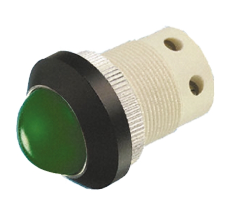Signal Construct Green Panel Mount Indicator, 24 → 28V, 22mm Mounting Hole Size