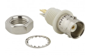 Amphenol RF BNC Series, Jack Panel Mount BNC Connector, 50Ω, Solder Termination, Straight Body