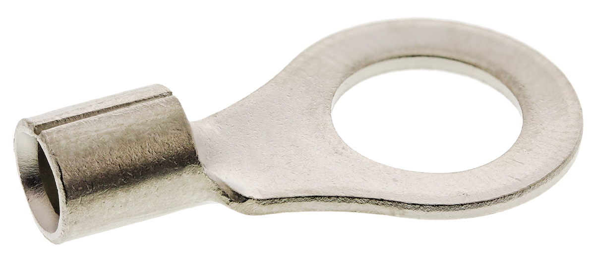 TE Connectivity, STRATO-THERM Uninsulated Ring Terminal, M8 Stud Size, 2.6mm² to 6.6mm² Wire Size