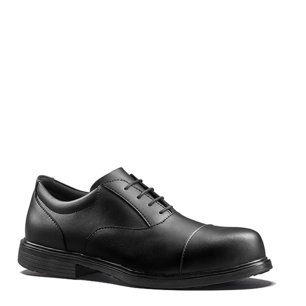 V12 Footwear Surveyor Men's Black Fibreglass Toe Capped Safety Shoes, UK 8, EU 42
