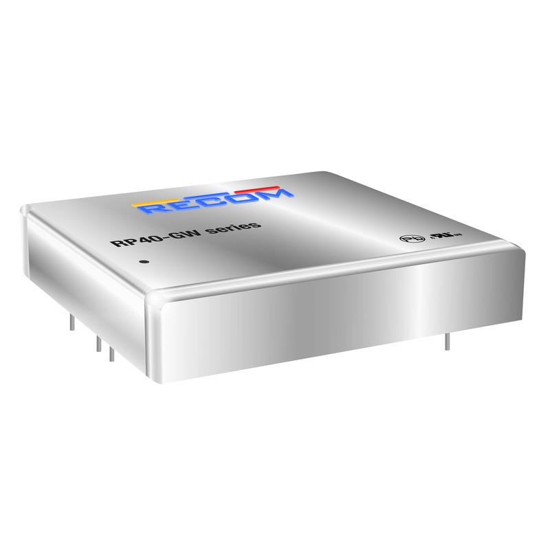 Recom RP40-GW DC-DC Converter, ±15V dc/ ±1.33A Output, 9 → 36 V dc Input, 40W, Through Hole, +105°C Max Temp