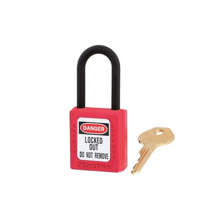Master Lock Key Safety Padlock, 6mm Shackle