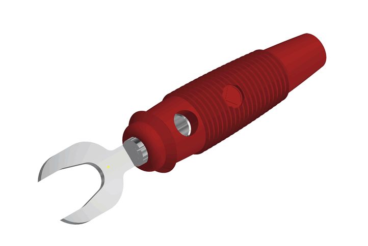 Hirschmann Test & Measurement KB 3 Insulated Fork Terminal