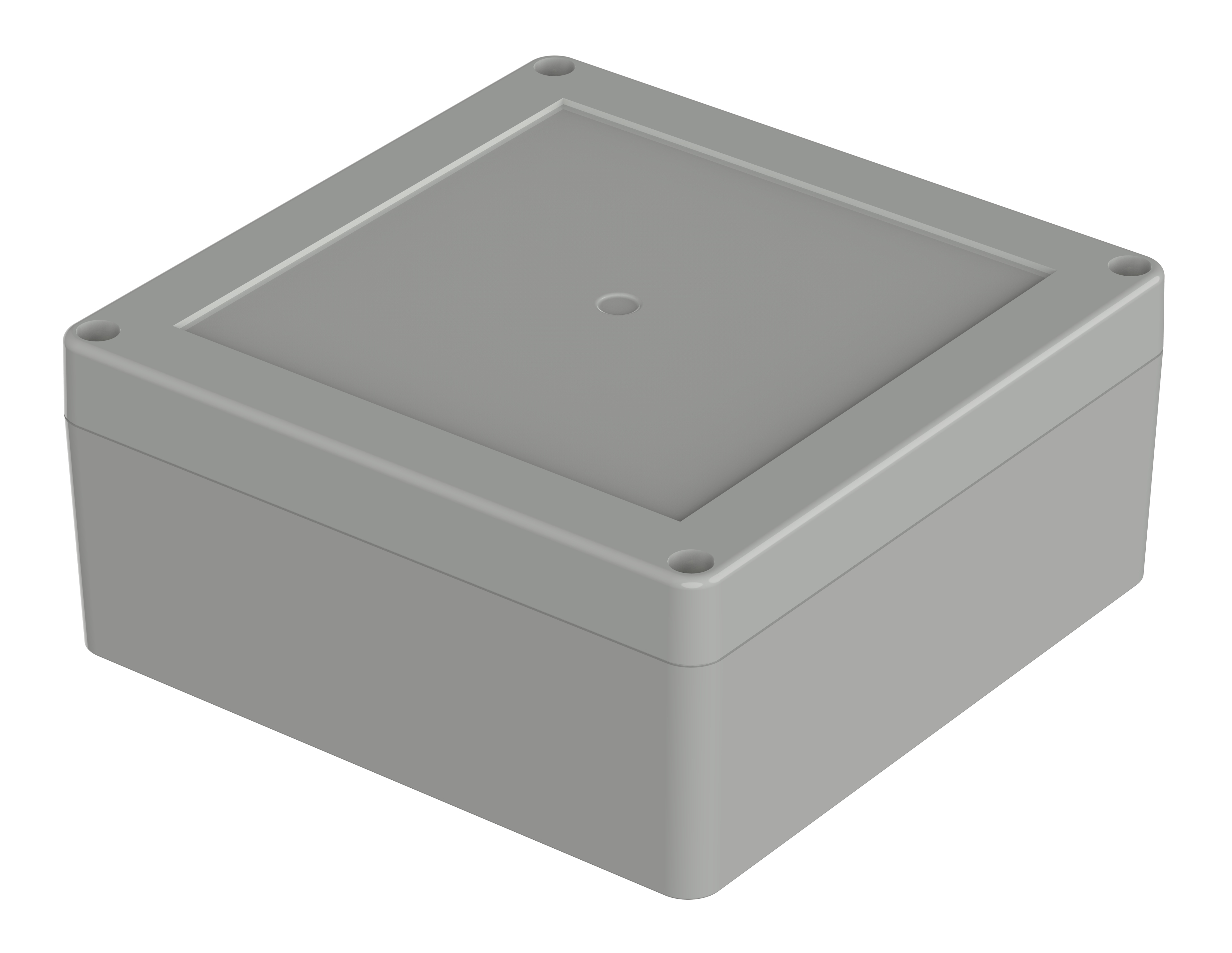 Bopla Euromas X Series Light Grey ABS Enclosure, IP66, IP68, IK07, Light Grey Lid, 134.7 x 134.7 x 60.1mm